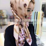 Newest Design Softy Cotton Printed Muslim Square Scarf 2016 Women Shawl Wrap thumbnail-1