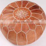 Luxury Custom Logo Moroccan Leather Ottoman thumbnail-1