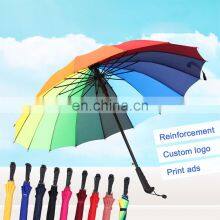 Factory Wholesale Personality Sublimation, Golf Umbrella Custom Logo Prints Promotional Umbrella/ thumbnail-3