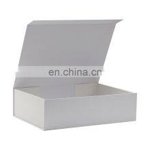 Wholesale Custom Color Ribbon Bow Rectangle Large White Flip Top Gift Box Packaging thumbnail-5