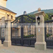Modern Latest Sliding Wrought Iron Fancy Main Door Gate Designs thumbnail-2