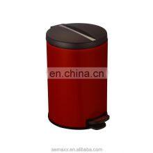Good Quality Custom Stainless Steel Pedal Bin With Plastic Lid Household Trash Can Kitchen Waste Bin thumbnail-2