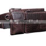 Good Quality Sport Crocodile Pattern Cow Leather Chest Pack Fashion New Style Waist Bag Leisure Single Shoulder Bag for Men thumbnail-4