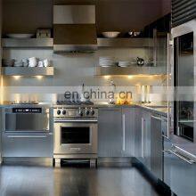 Discontinued Motorized Electric Modular 304 Stainless Steel Wall Kitchen Cabinets Metal Modular thumbnail-3