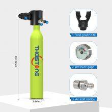 THAISTONE 0.5L Lung Tank Mini Scuba Diving Dive Air Tank With Pump Dive Mask thumbnail-2