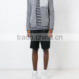 New Fashion High Quality Custom Made Hoodie Grey Zip up Hoodie thumbnail-3