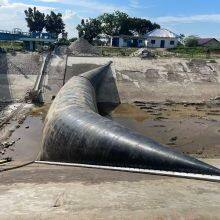 Reemplazo de la altura de impermeabilización de 3,2 metros de la presa de goma inflable en Indonesia thumbnail-1
