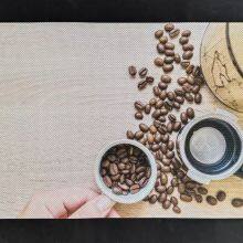 Coffee Printed Placemats Set of 6 Pvc Print Coffee Placemats Non-Slip Wipeable Table Mats for Coffee House thumbnail-3