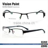 2014 New Model Half-rim Metal China Wholesale Latest Fashion in Optical Eyeglasses Frame With Eyeglasses Hinge thumbnail-1