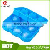DIY 6 Round Ice Cube Mold Silicon Ball Shaped Ice Cube Tray /silicon Ice Sphere Mold