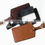 Personalized Travel Leather Luggage Tag With Tag Straps