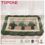 2014 New Design 100% Polyester Tree Design Floral Washing Floor Mat thumbnail-1