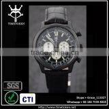 Fashion Sport Chronograph Men Watches Luxury Quartz Miyota Auto Date Stainless Steel Water Resistant Leather Sapphire Glass Lum thumbnail-1