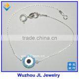 Браслет с синтетическим опалом от Lab Creative в виде злого глаза, синий браслет с турецким глазом из опала thumbnail-1