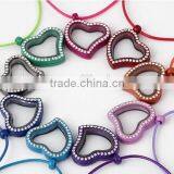 Rainbow Color Fashion Lady Jewelry Colorful Heart Locket Necklace thumbnail-3