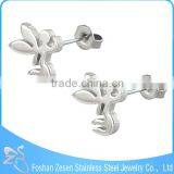 ZS20325 Medical Steel Animal Shaped Stud Earring Girls Butterfly Wing Earrings thumbnail-2