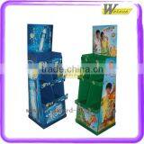 Supermarket Promotion Compartment Stand Paper Floor Gifts Display For LED thumbnail-5