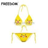 Cartoon Digital Print Sexy Transparent Bikini With Small MOQ thumbnail-1