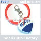 Cheap Custom LED Keychain Promotional Rubber Keyring thumbnail-1