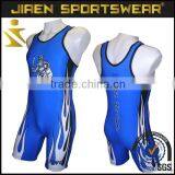 High Quality Best Sublimation Wrestling Singlets Lycra Cheap Custom Wrestling Singlets thumbnail-1