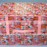 Contemporary and contracted folding large fabric cover storage box