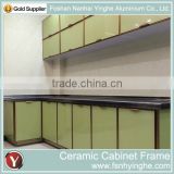 New Design Ceramic Kitchen Cabinet Aluminium Frame