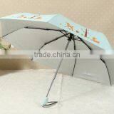 3 Folding Cheap UV Black Metal Frame Check Silver Umbrella thumbnail-5
