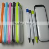 2 in one Highlighter Multi Colored solid highlighter ball pen