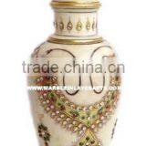 Indian Marble Home Decorative Flower Vase thumbnail-1