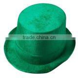 Green Velour Top Hat