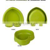 Go Slow Anti-Gulping Eco Bamboo Plant Fiber Dog Bowl Hear Shaped thumbnail-5