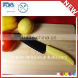 Good Insulation 5" Color Handle White Black Mirror Surface Ceramic Knife