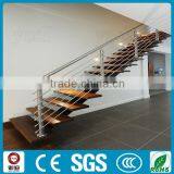 U Shape Modern Indoor Attic Prefab Metal Used Wood Stairs thumbnail-6