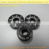 Precision CNC Maching black anodized wheel part