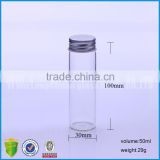 glass test tubes with metal screw caps 50ml