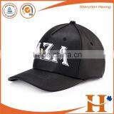 2016 High Quality Embroidered Black Leather Strapback Hat Blank Embroided 5 Panel thumbnail-5