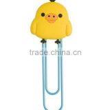 Big Metal Rubber Cute Chicken Personalized Paper Clip Metal Spring Clips thumbnail-1