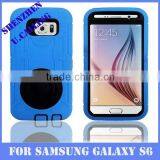 Hybrid Heavy Duty Ring Holder Protective Case For Samsung Galaxy S6 Cover thumbnail-5