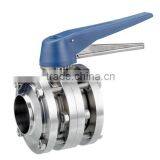 SS304 SMS Stainless Steel Sanitary Butterfly Valve thumbnail-5