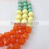 2015 New Fashion Round Square Combination Beads Necklace Women Jewelry Wholesale thumbnail-6