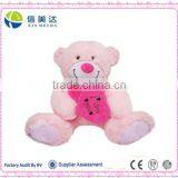 Plush Soft Pink Teddy Bear With "I LOVE YOU" Heart thumbnail-1