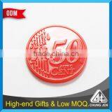 Customized Euro Coin Size Cheap Shopping Trolley Plastic Token thumbnail-2