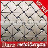 Hot Sell Copper Color Metal Mix Clear Crystal Paving Mosaic thumbnail-1