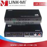 LINK-MI LM-SW06 HDMI 3x1HDMI Video Switch, AUDIO SWITCH With 1 SPDIF + 1 R/L Audio Out With ARC 3d 4k2k tv Box