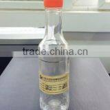 190ml Clear Glass Sauce Bottles w/ Red Ribbed Lined Caps & Orifice Reducers thumbnail-1