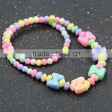 Fashion DIY Jewelry Handmade Multicolor Mixed Design Acrylic Children Baby Kids Beads Strand Necklaces thumbnail-6
