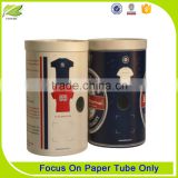 Garment Packaging Box Kraft Paper Packaging Tube For T shirt