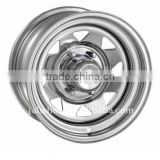Chrome Eight Spoke Steel Trailer Wheels