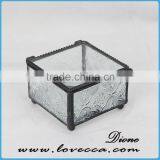 Metal Decoration Vintage Gift Cabinet Display Home Stained Glass House Container thumbnail-3