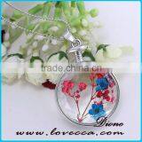2016 Trending Perfume Bottle Necklace Pendant Dried Flower Necklace thumbnail-5
